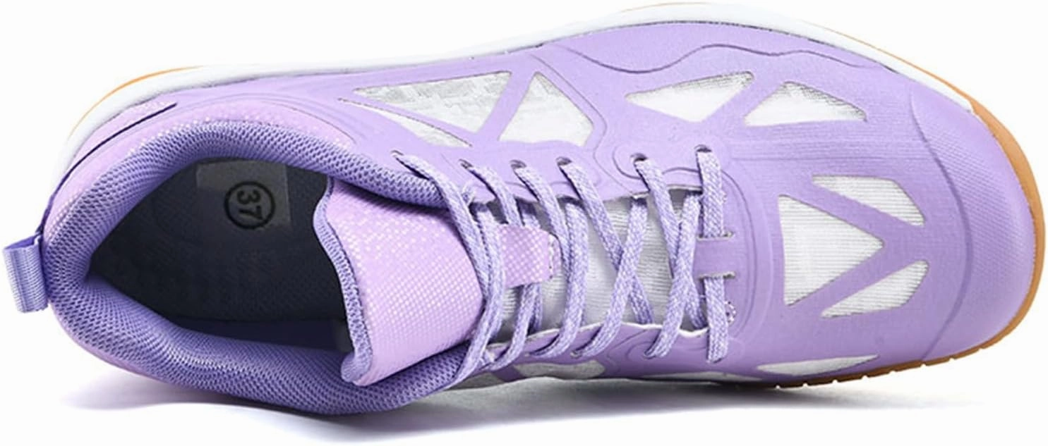 JiuQing Women's Tennis Shoes Lightweight Badminton Pickleball Sneaker Breathable Non-Slip Comfortable Indoor Court Shoes Mizuno Z2 Volleyball Shoes