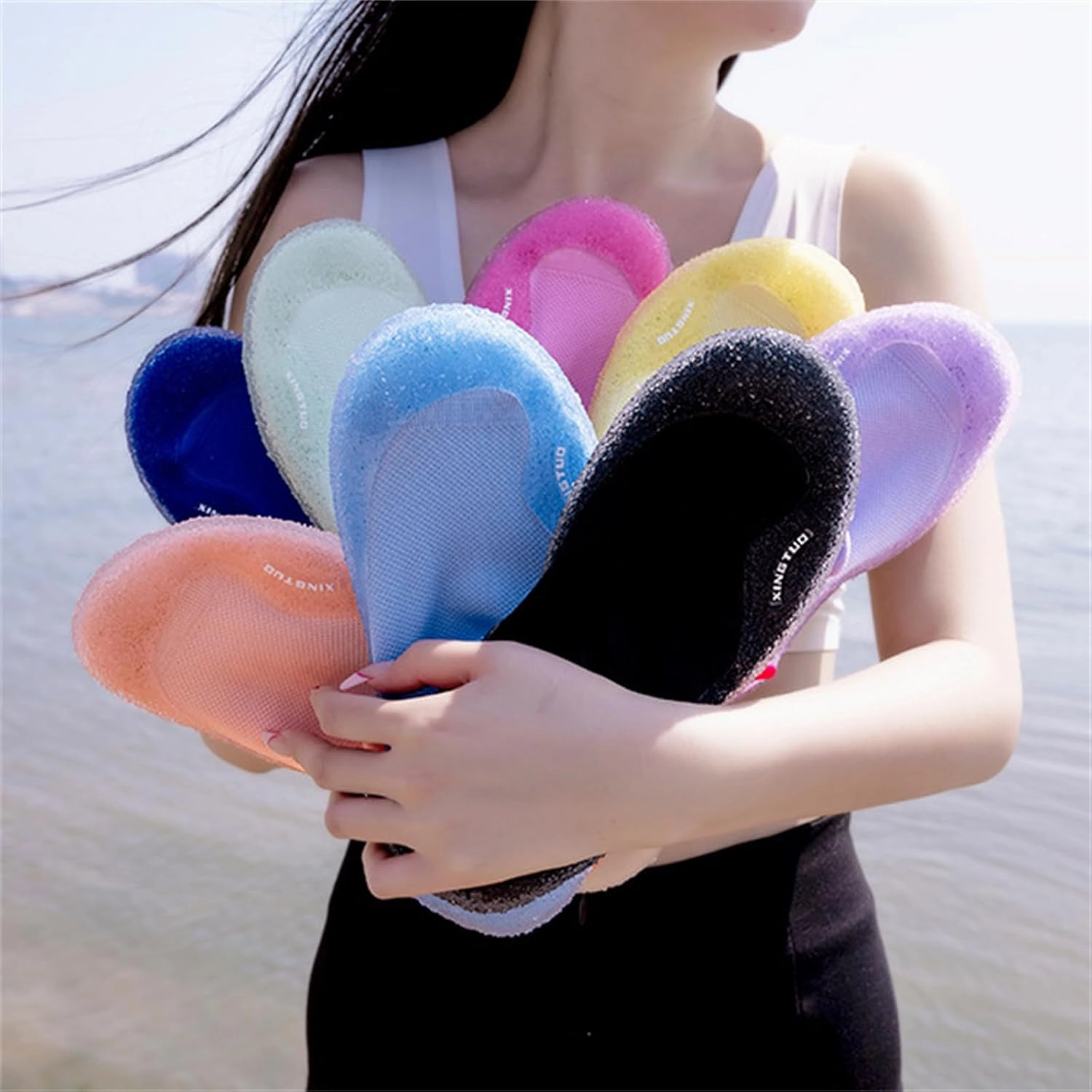 JiuQing Womens Barefoot Sock Shoes Indoor Fitness Yoga Shoes Breathable Non-Slip Portable for Gym Water Sports Beach Lifter Training Shoes