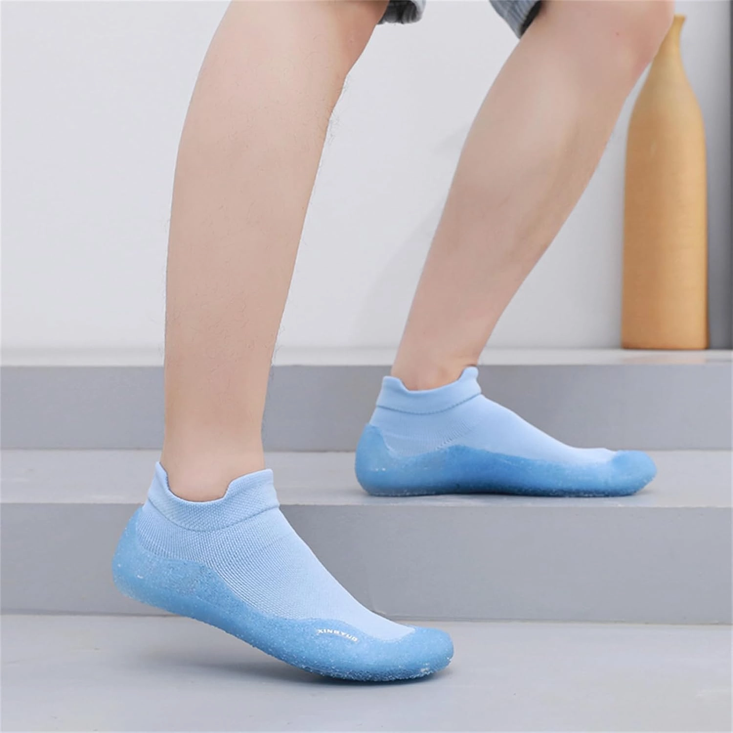 JiuQing Womens Barefoot Sock Shoes Indoor Fitness Yoga Shoes Breathable Non-Slip Portable for Gym Water Sports Beach Ballet Trainer Shoes