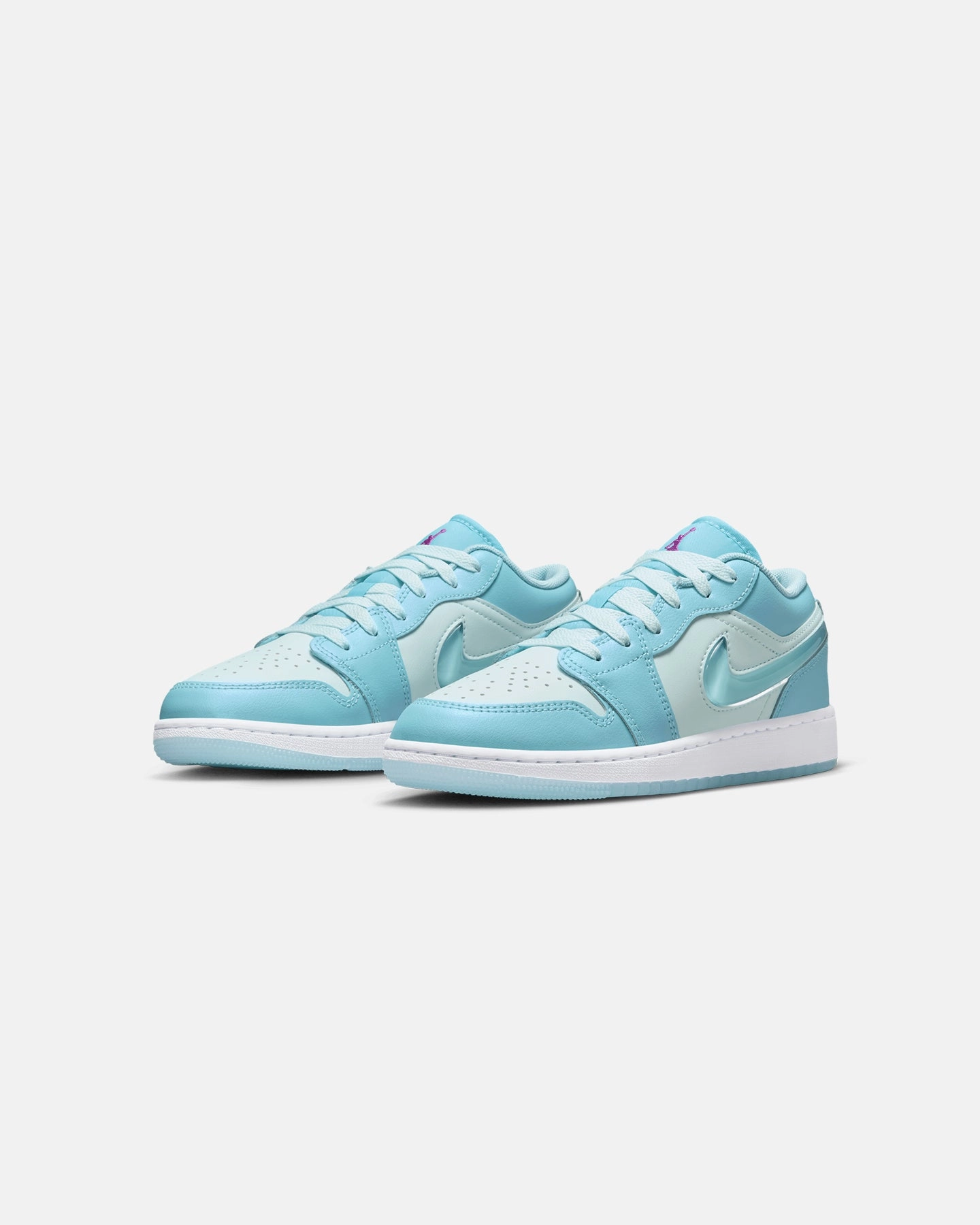 Jordan Kids' Air Jordan 1 Low SE (GS) Aquarius Blue Cheetah Nike Shoes