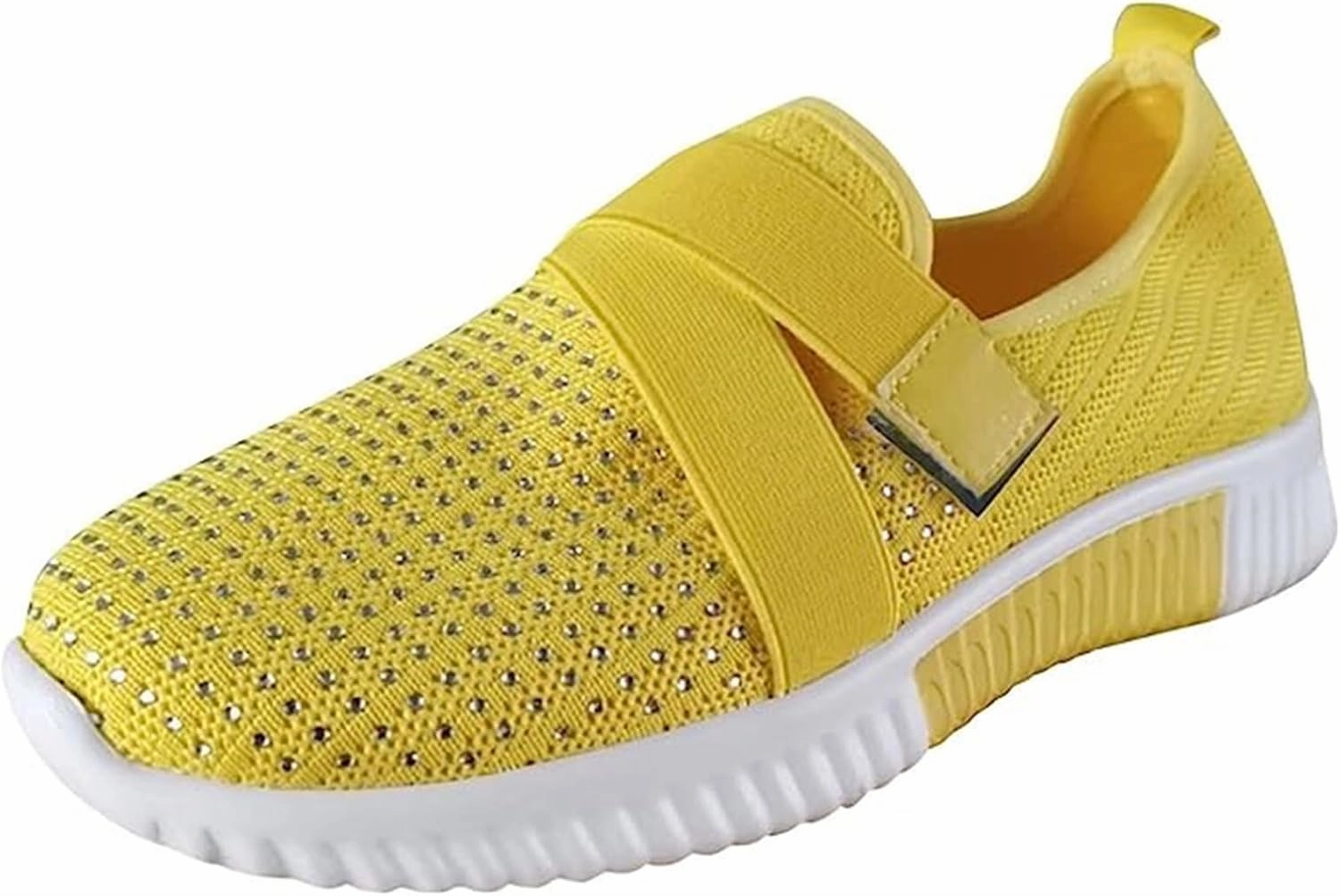 Ladmiple Tennis Shoes Womens Slip Ons Walking Shoes Casual Sneakers Mesh Lightweight Slip Resistant Comfortable Loafers Goga Mat Slip Ons