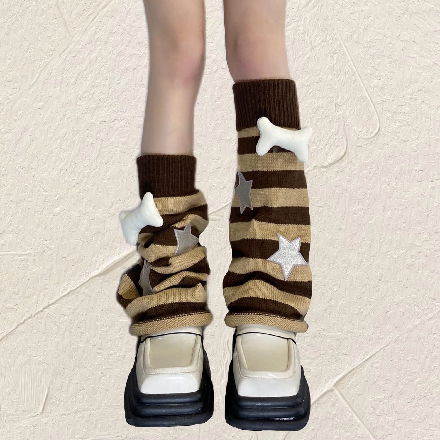 Best Climbing Shoe For Beginners kawaii Winter Leg Warmers Knitted Cute Subculture Half Sleeve Foot Leg Warm Socks Cycling Christmas Gift Women