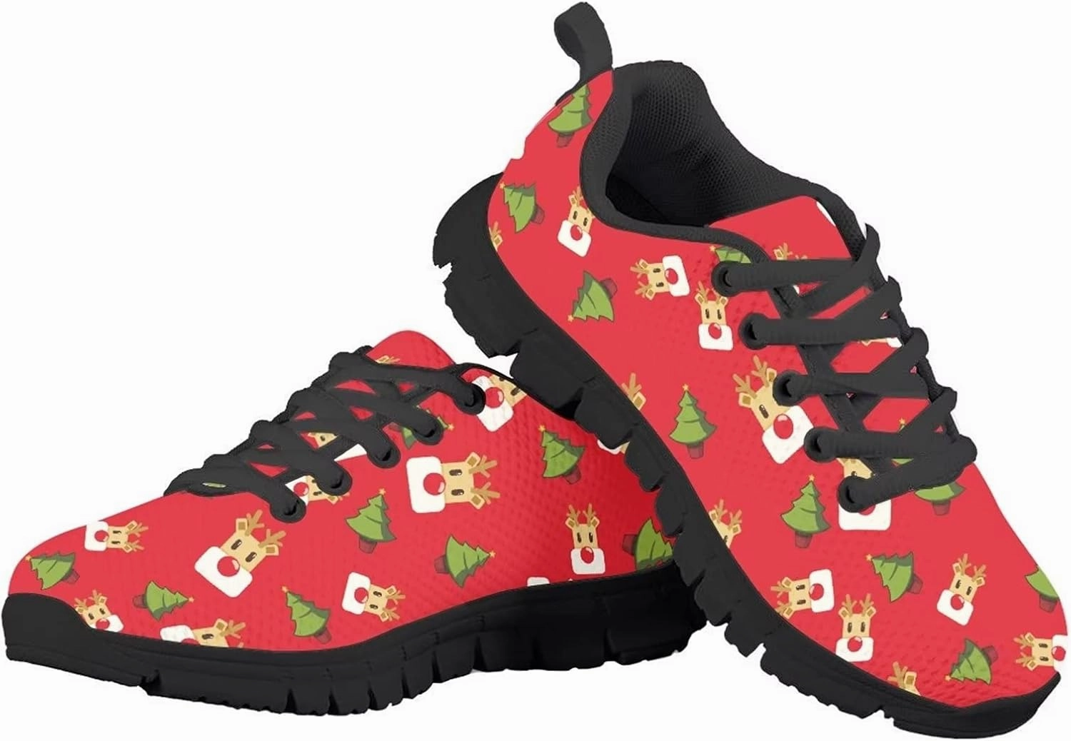 Badminton Shoes Paytm KEIAHUAN Kids Sneakers for Boys Girls Running Tennis Shoes Lightweight Breathable Sport Athletic Sneaker Non Slip Trail Running Shoes,Christmas Deer Red