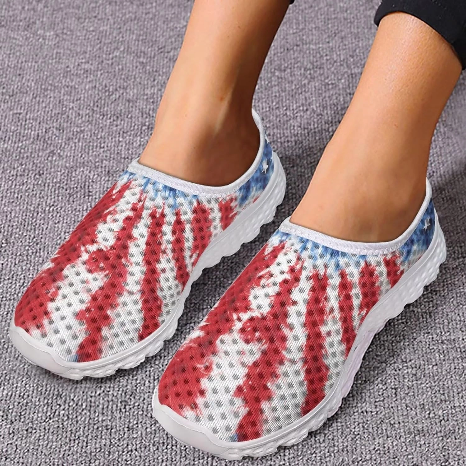 KEIAHUAN Trendy Running Shoes for Women Sneakers, Casual Lightweight Training Shoes Non-Slip Athletic Tennis Shoes Badminton Shoes Uae