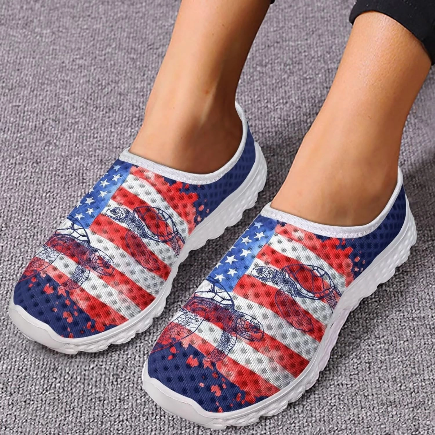 KEIAHUAN Trendy Running Shoes for Women Sneakers, Casual Lightweight Training Shoes Non-Slip Athletic Tennis Shoes Shoes Used In Badminton