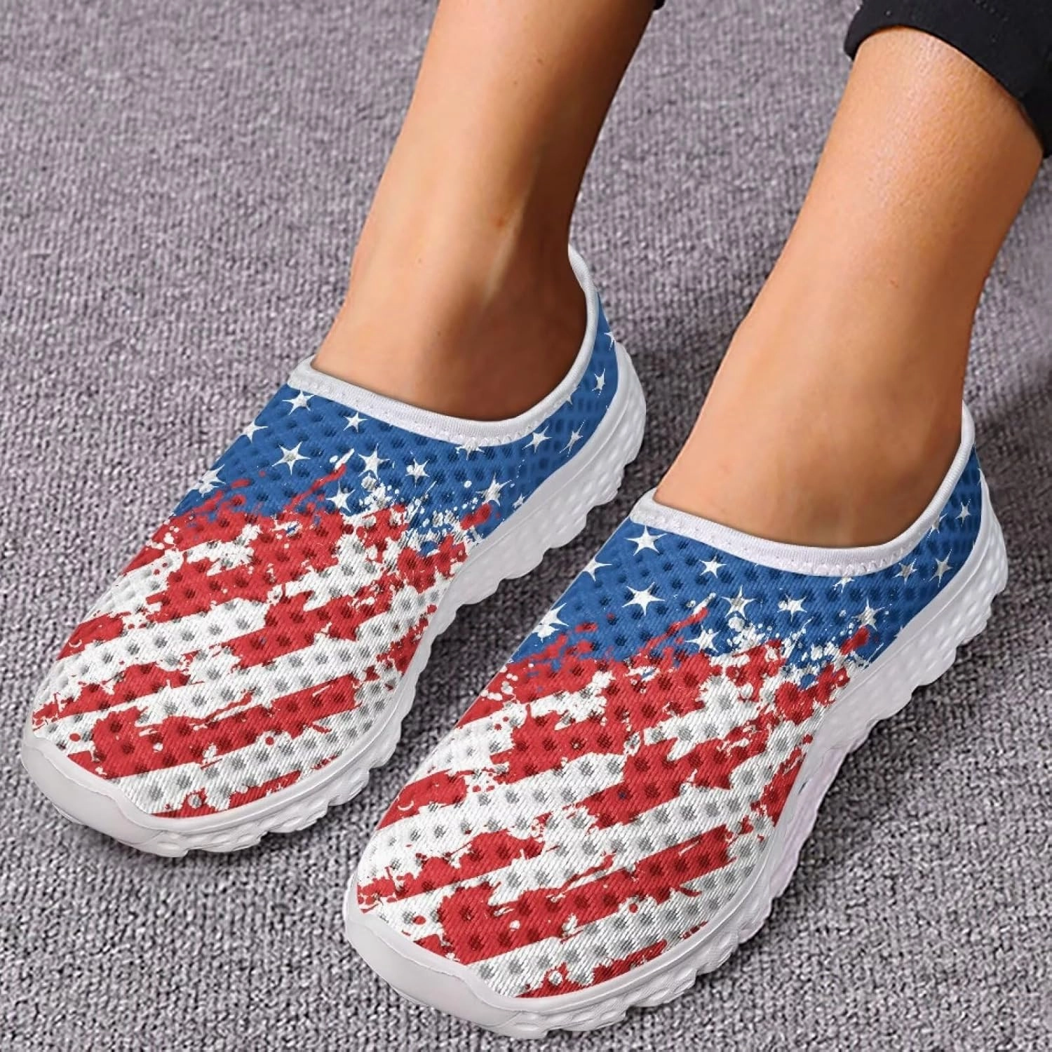 Durable Badminton Shoes KEIAHUAN Trendy Women Road Running Shoes Non-Slip Tennis Training Shoes Casual Lightweight Sneakers