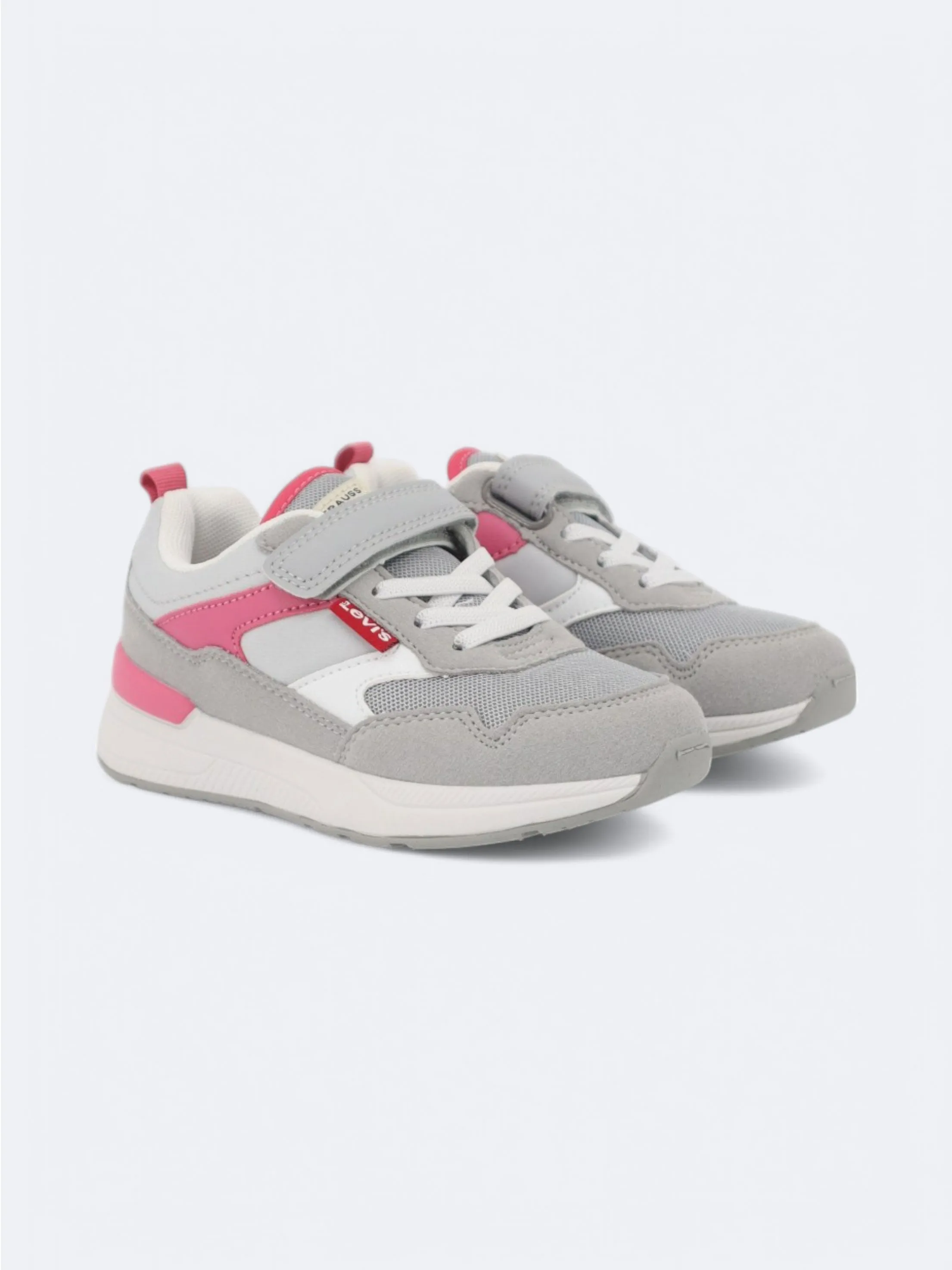 Kids Girl's Colorblocked Sneakers,Grey/Pink Sneakers Movies