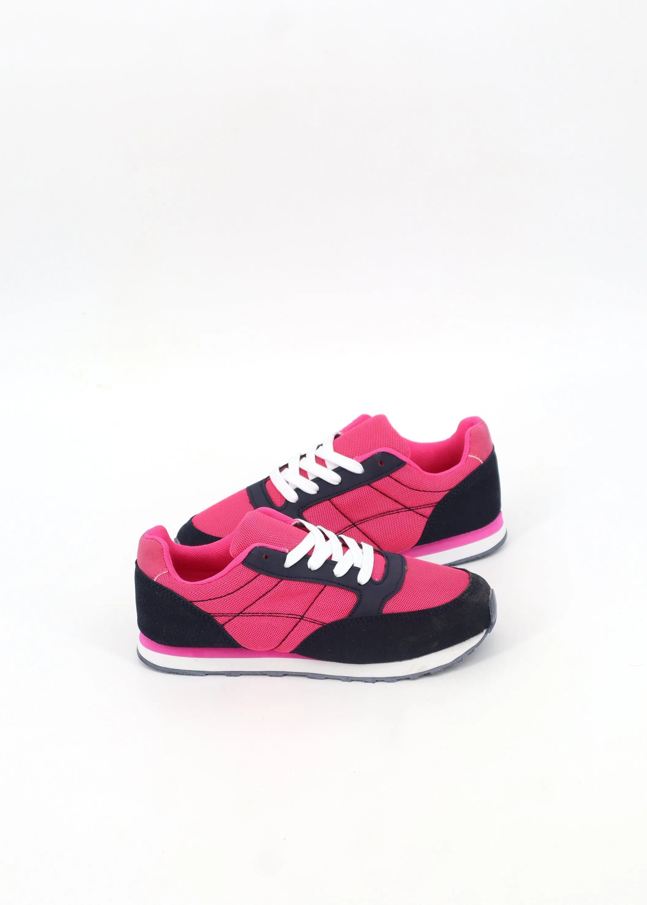 Kids Girl's Colorblocked Sneakers,Navy/Pink The Goat Sneakers