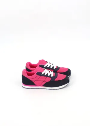 Sneakers In The Washer Kids Girl's Colorblocked Sneakers,Navy/Pink