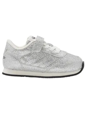 Kids Girl's Glitter Sneakers,Silver 574 Sneakers
