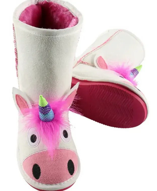 Oofos Slide Kids Unicorn Toasty Toez Slippers