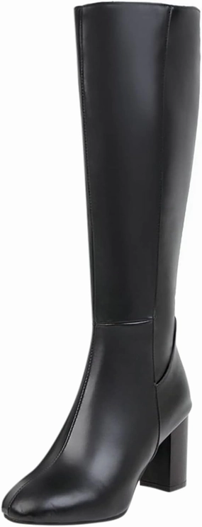 Meyer Knee High Boots Knee High Boots Women Thigh High Boots for Women Fall Boots for Women 2024 Fashion Knee High Block Heels Warm Boots