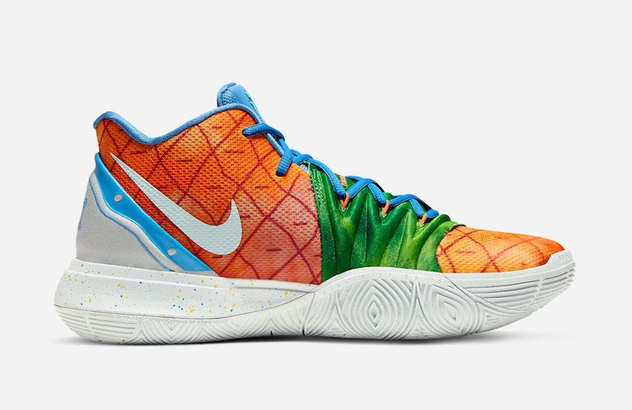 Kyrie Irving 5 SpongeBob Pineapple House Shoes Venom Nike Shoes