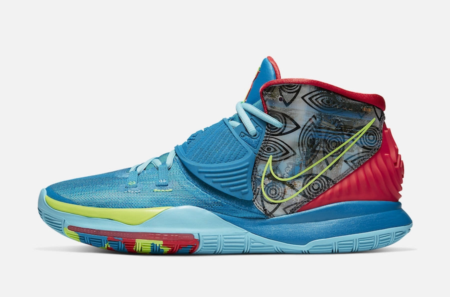 High Top Nike Basketball Shoes Kyrie Irving 6 Preheat Collection NYC New York City Shoes
