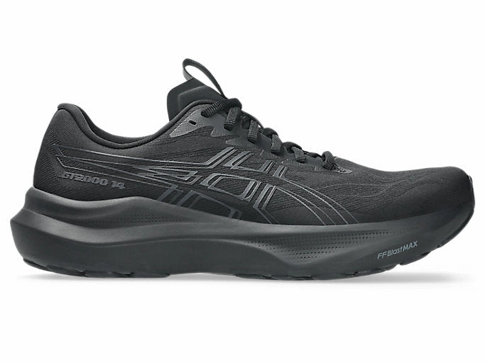 Asics Walking Shoes With Arch Support Men's Asics GT-2000 14, Black/Graphite Grey, 13 D Medium