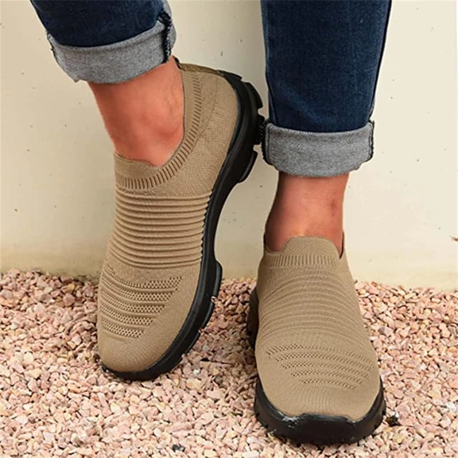 Limia Slip On Ladmiple Gym Shoes For Women Workout Running Walking Tennis Shoes Slip On Lightweight Casual Non Slip Athletic Sneakers