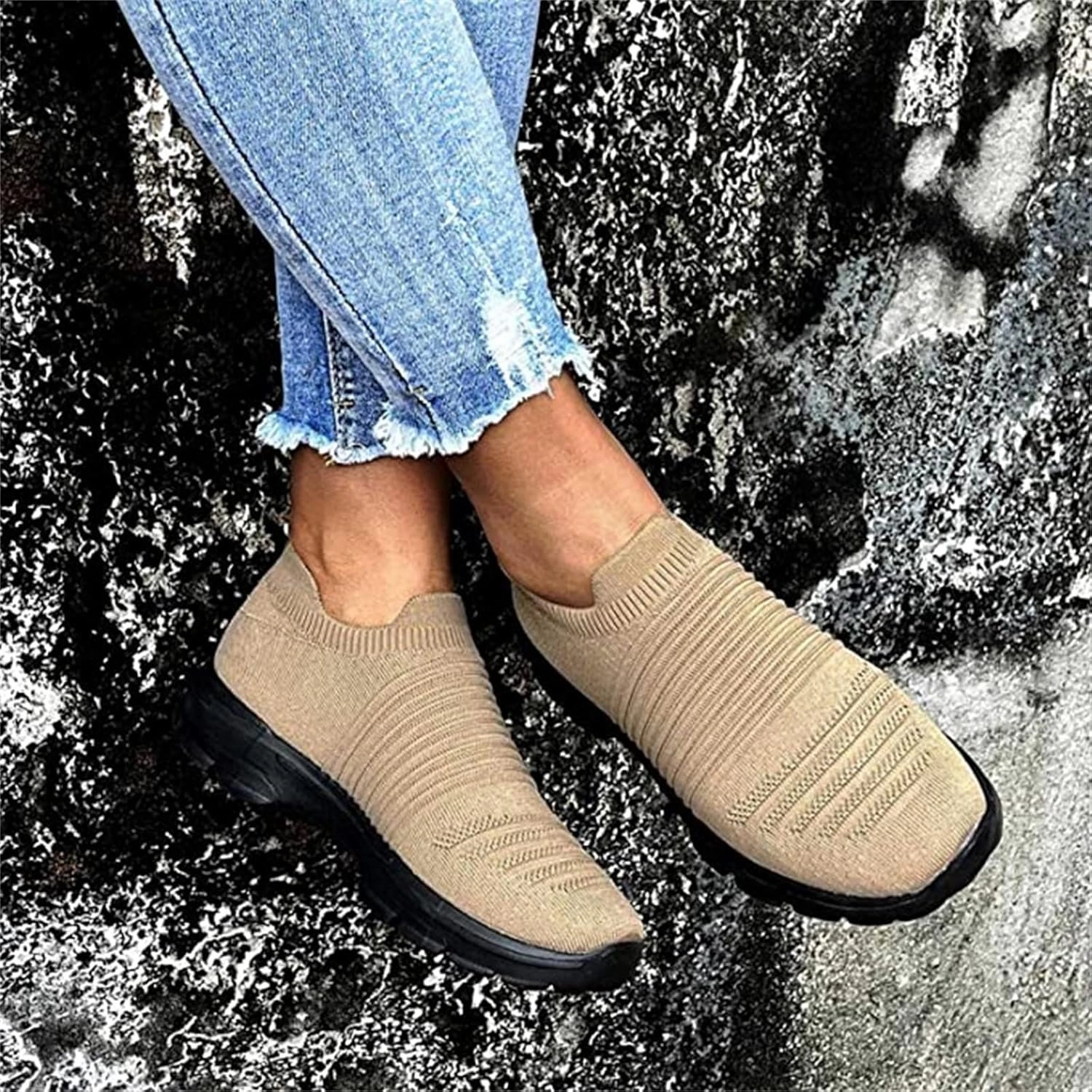 Best Slip On Clog Slippers With Support Ladmiple Gym Shoes For Women Workout Running Walking Tennis Shoes Slip On Lightweight Casual Non Slip Athletic Sneakers