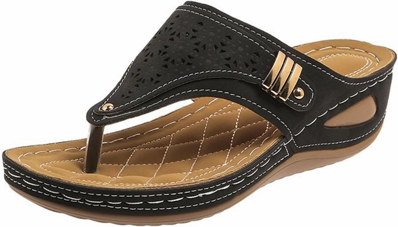 Ladmiple Sandals Women Dressy Summer Flat Cute Casual Beach Shoes Orthopedic Arch Support Thong Flip Flops Orthotic Slides Women's Slip On Winter Boots > Slip On Winter Boots