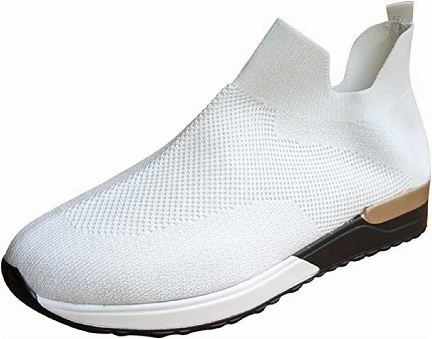 Ladmiple Walking Sneakers For Women Wide Width Tennis Shoes Slip On Memory Foam Non Slip Athletic Running Gym Sneakers Tennis Shoes For Plantar