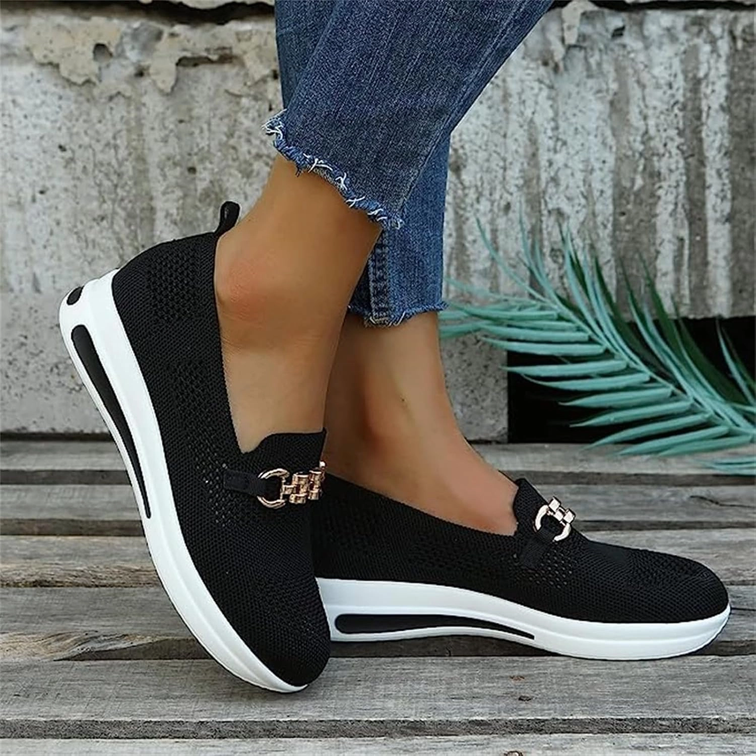 Sunflower Slip On Ladmiple Womens Tennis Shoes Slip on Sneakers Arch Support Non Slip Comfort Walking Workout Gym Running Athletic Shoes