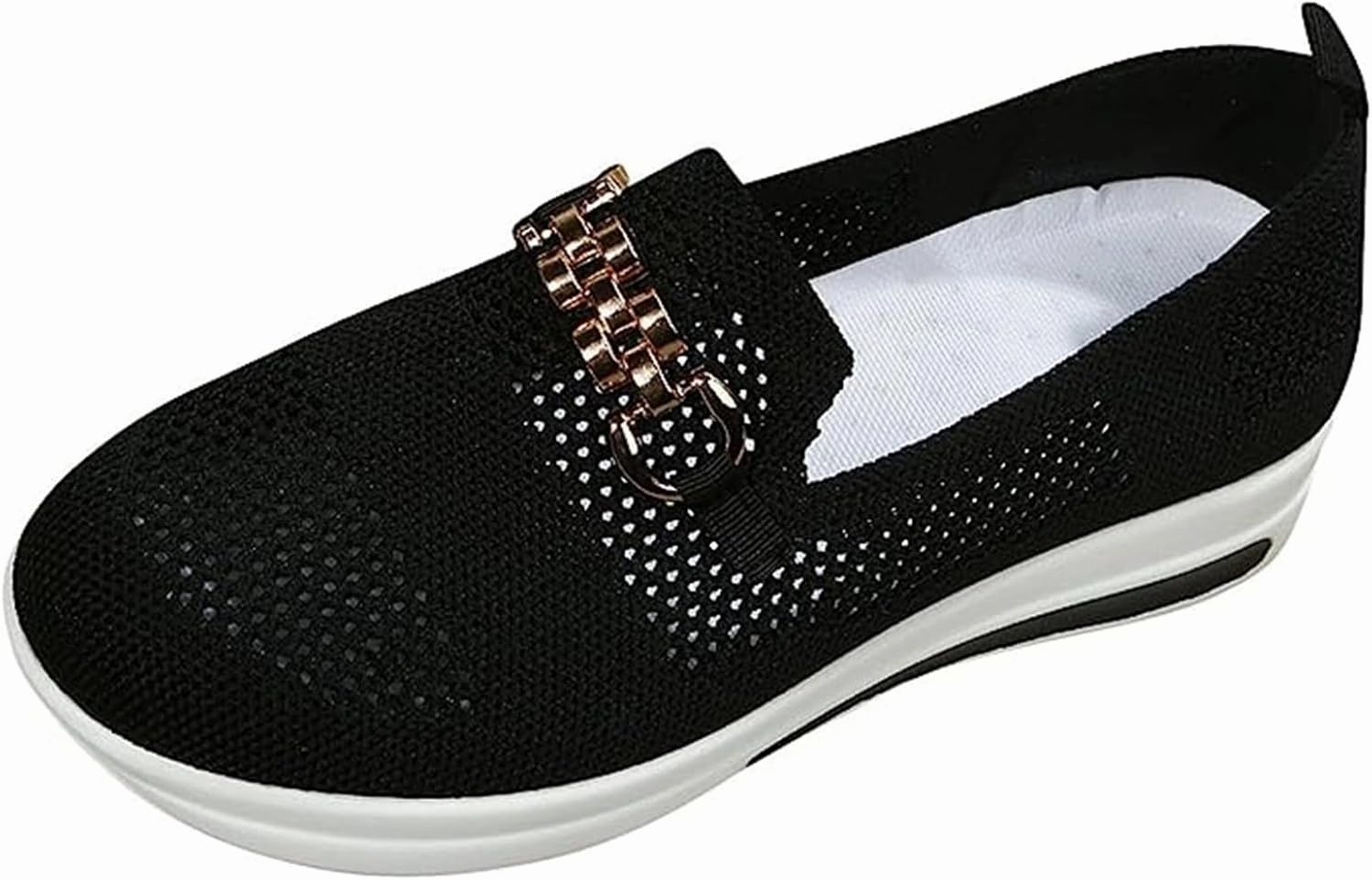 Ladmiple Womens Tennis Shoes Slip on Sneakers Arch Support Non Slip Comfort Walking Workout Gym Running Athletic Shoes Bzees Wednesday Slip On