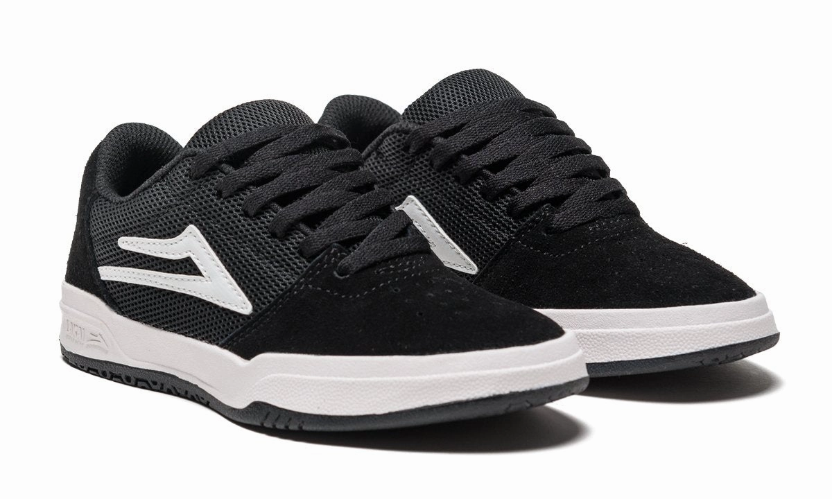 Vulcanized Skate Shoes Lakai Shoes Kids Brighton Black White