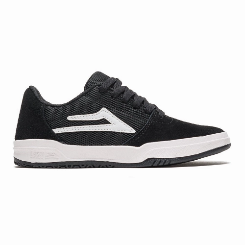 Lakai Shoes Kids Brighton Black White 2000's Skate