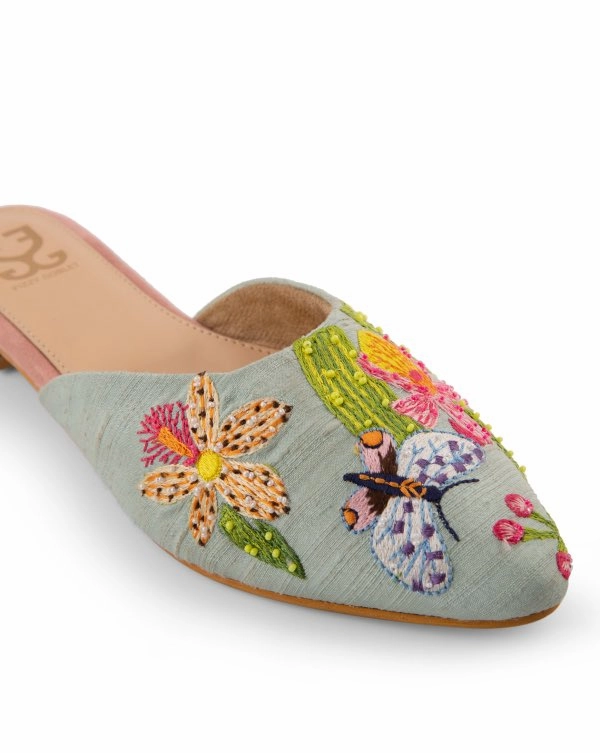 Mules High Heels Lakeside Morning : Mules