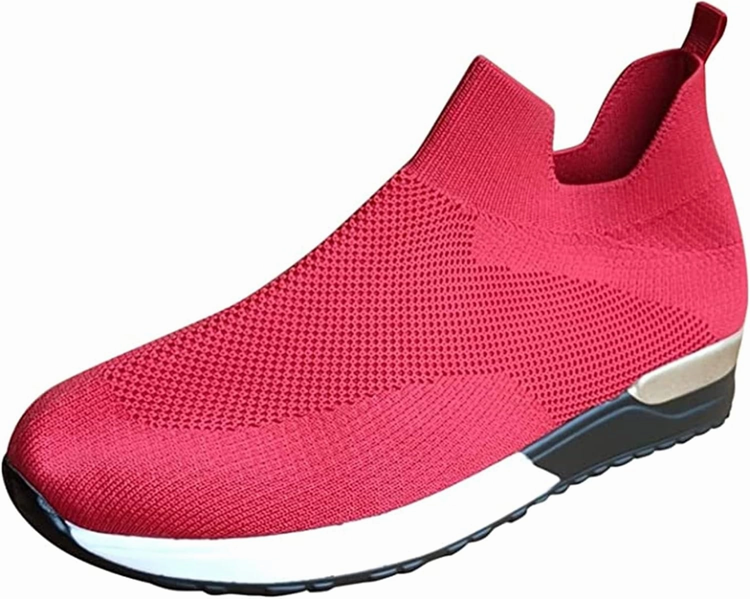 Gold Slip Sneakers Lausiuoe Slip On Sneakers Women Wide Width Walking Tennis Shoes Running Casual Comfortable Mesh Athletic Gym Sock Shoes