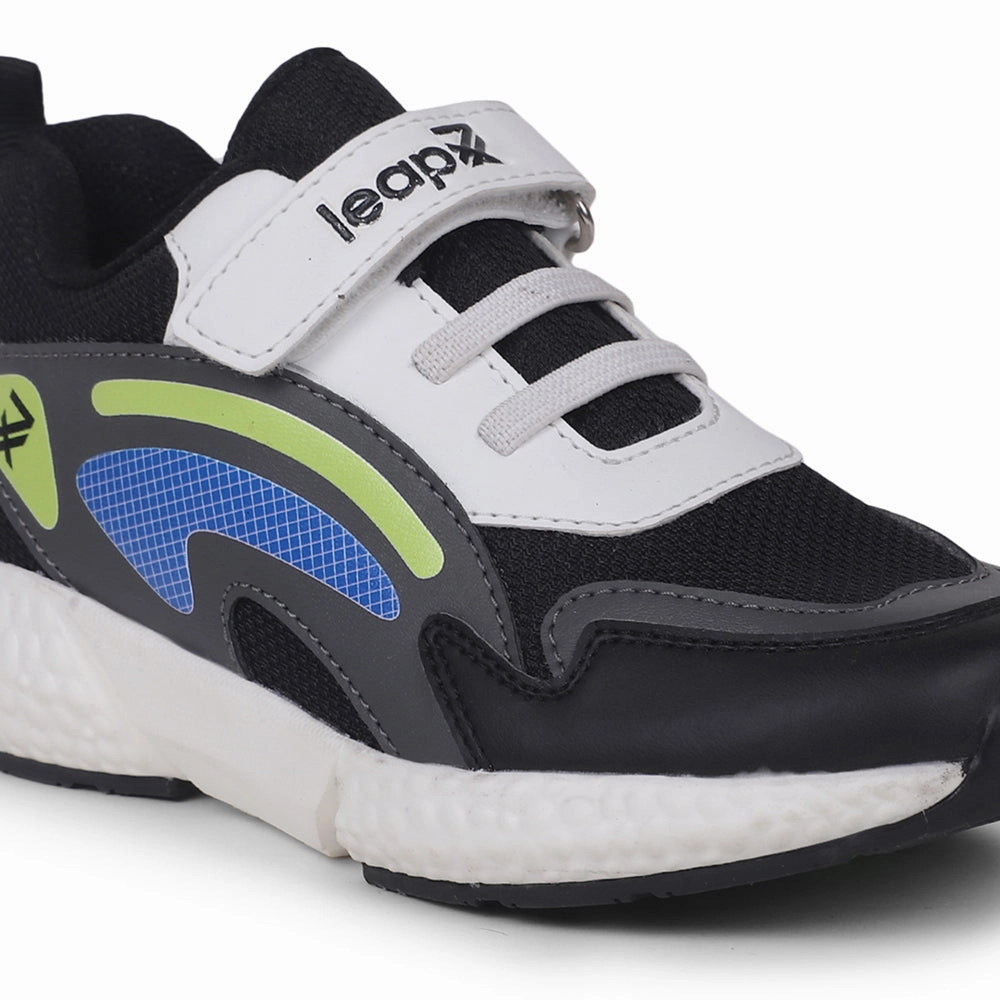 Running Shoe Store Nearby Leap7x Black Sports Non Lacing Shoes For kids CARRY-07V By Liberty