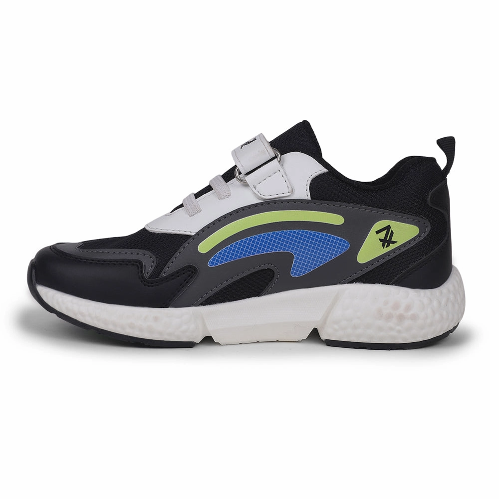 Most Expensive Running Shoes Leap7x Black Sports Non Lacing Shoes For kids CARRY-07V By Liberty