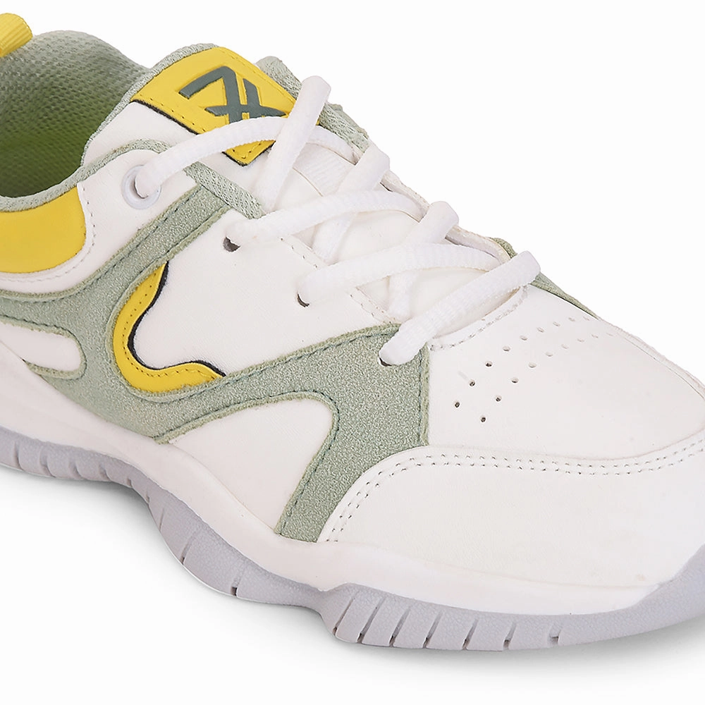 Leap7x Green Sports Lacing Running Shoes For Kids CANON-2E By Liberty Revolution Running Shoes