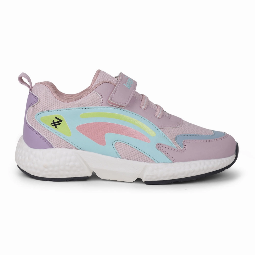 Running Shoes For Overpronators Leap7x Peach Sports Non Lacing Shoes For kids CARRY-07V By Liberty