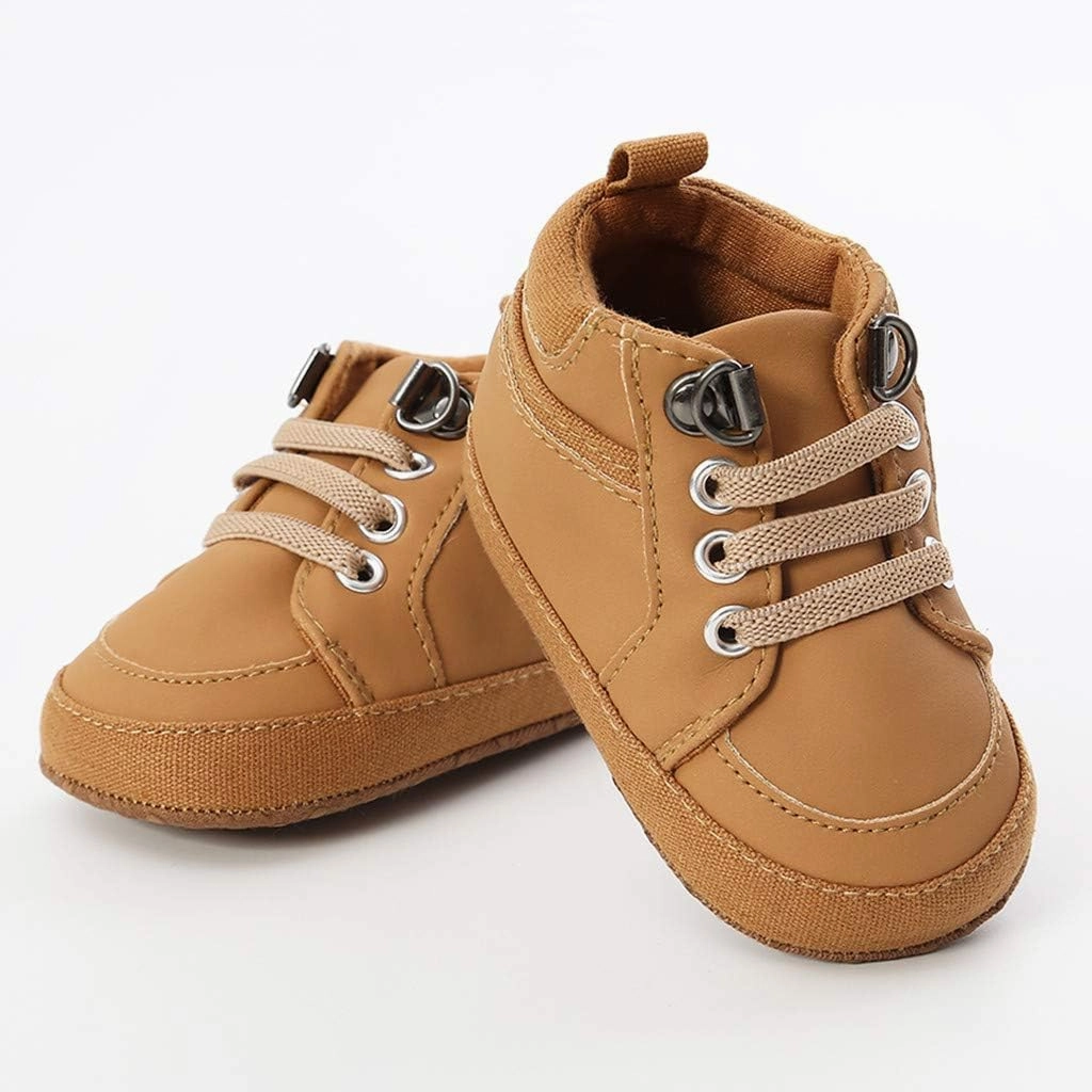 Leather Shoes Baby Boy Boys Fashion Baby Shoes First Shoes Cross-Tied Girl Solid Toddler Walkers Kid Baby Shoes Kids Light up Running Shoes Cr8 Soccer Cleats