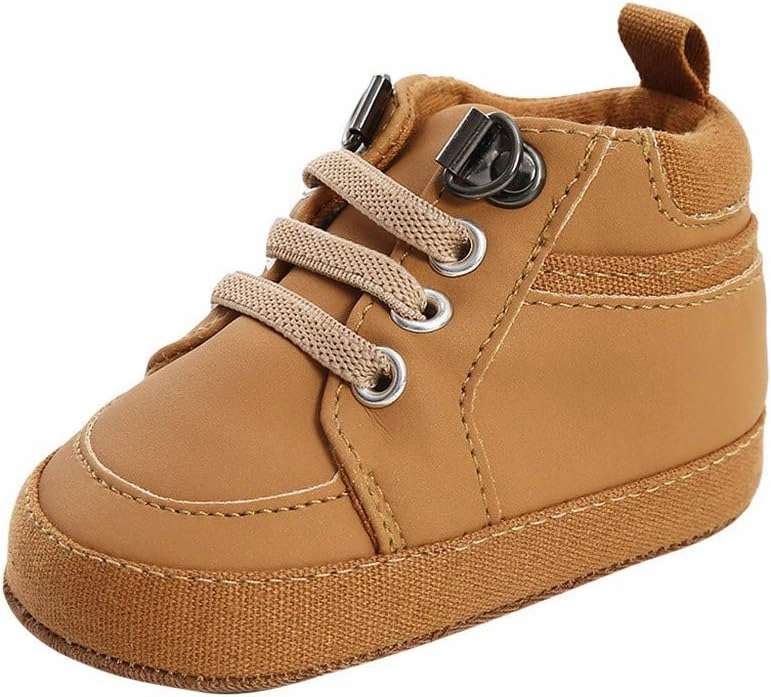 Soccer Cleat Rubber Bands Leather Shoes Baby Boy Boys Fashion Baby Shoes First Shoes Cross-Tied Girl Solid Toddler Walkers Kid Baby Shoes Kids Light up Running Shoes