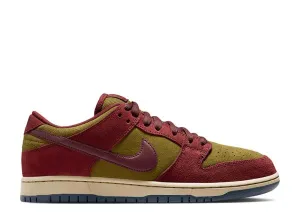 Gaveler Low Shoe Skate NikeSB Dunk Low Pro Dart Team Red Olive Flake