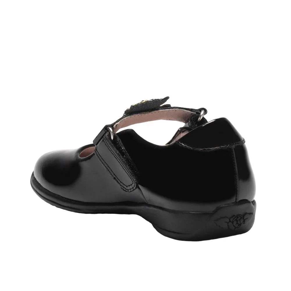 Lelli Kelly Girls Shoe LK8311 Black Patent Mary Jane Shoes Sporty