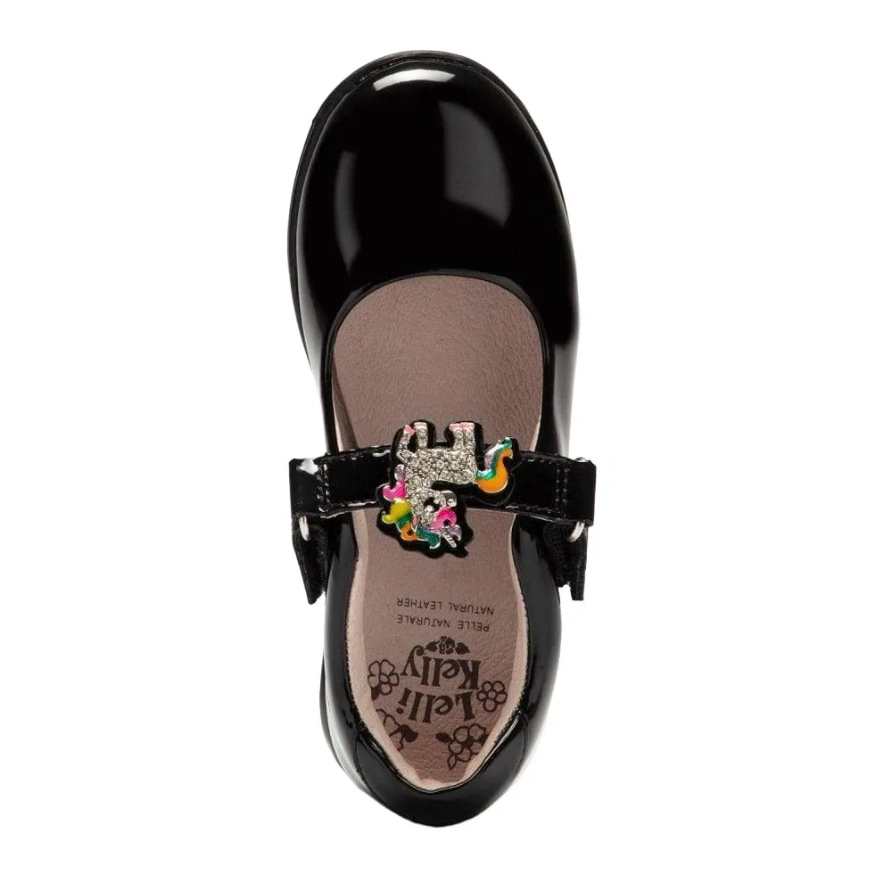 Lelli Kelly Girls Shoe LK8311 Black Patent Toddlers Mary Jane Shoes