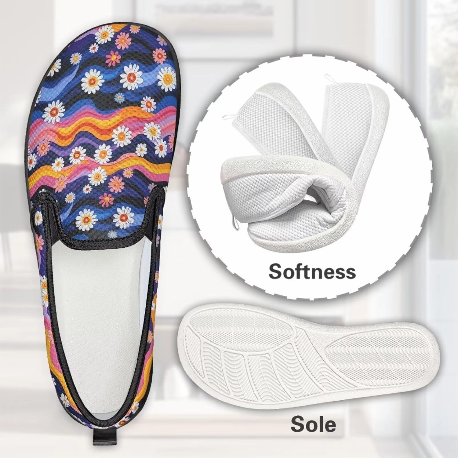 Anasazi Lace Climbing Shoe Fashion Barefoot Walking Shoe Womens Casual Slip On Loafers Breathable Anti-Slip Camping Shoes with EVA Sole for Cycling US 6-11 Black Sole