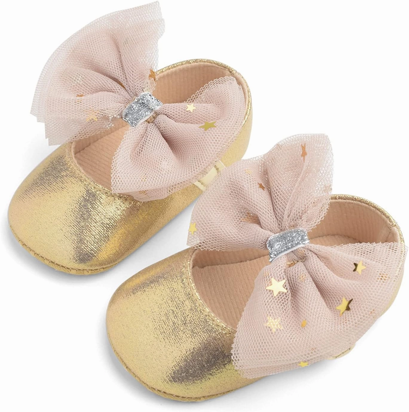 Girls Sneakers 2 Princess Rubber Dress Flat First Bowknot Sole Mary Shoes Girls Glittery Shoes Toddler Girls Soccer Cleat Designer