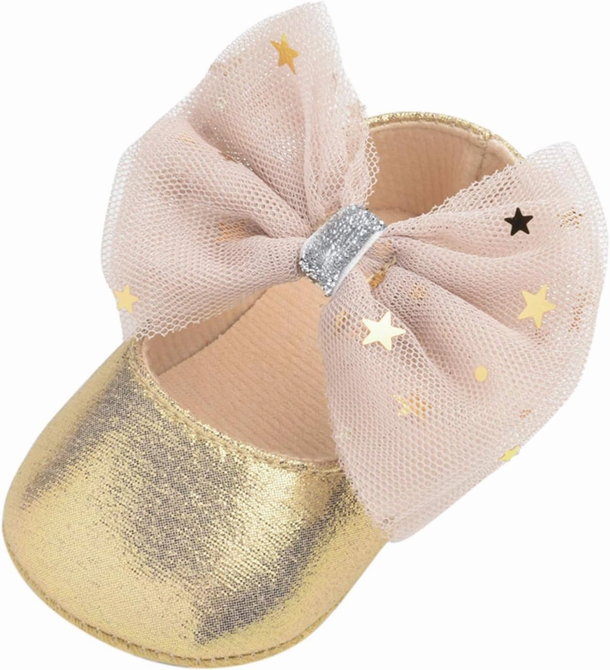 Girls Sneakers 2 Princess Rubber Dress Flat First Bowknot Sole Mary Shoes Girls Glittery Shoes Toddler Girls Unreleased Soccer Cleats