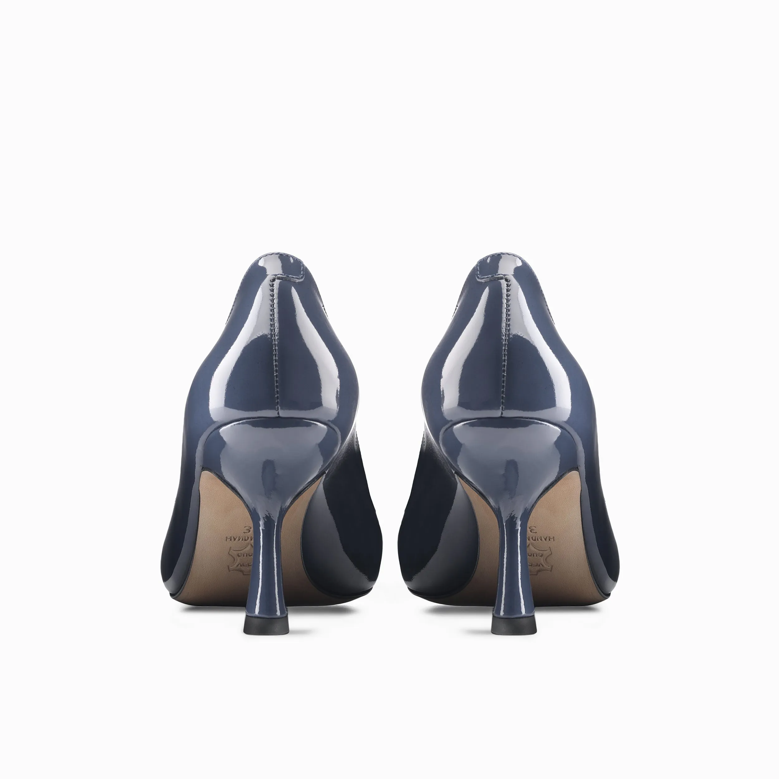 Best Composite Toe Work Boots Womens Ink-Blue Patent Leather Pump