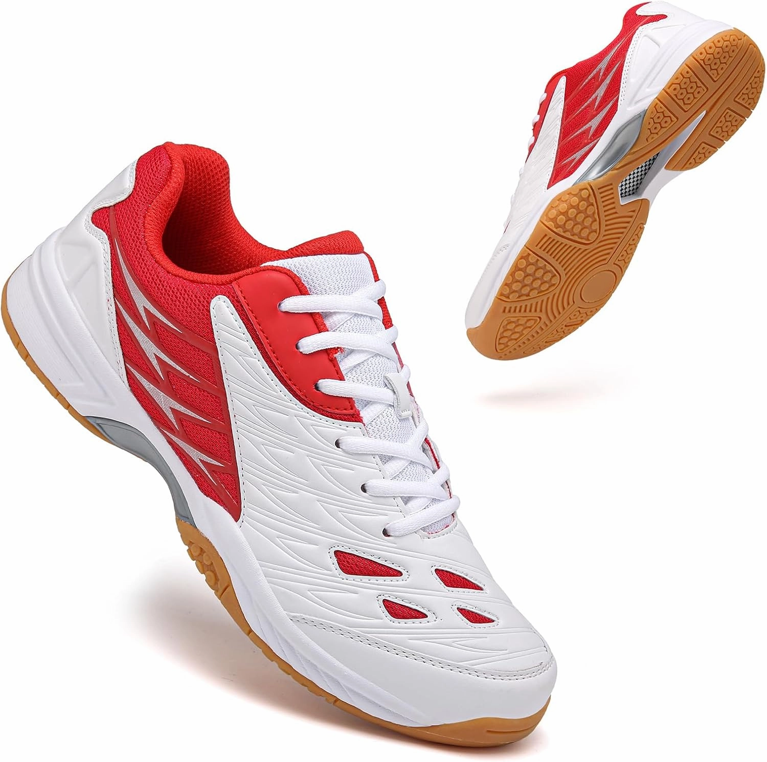 Power Cushion Badminton Shoes Lightweight Tennis and Pickleball Court Shoes - Versatile Indoor/Outdoor Sneakers for Badminton with Arch Support for Enhanced Comfort and Performance