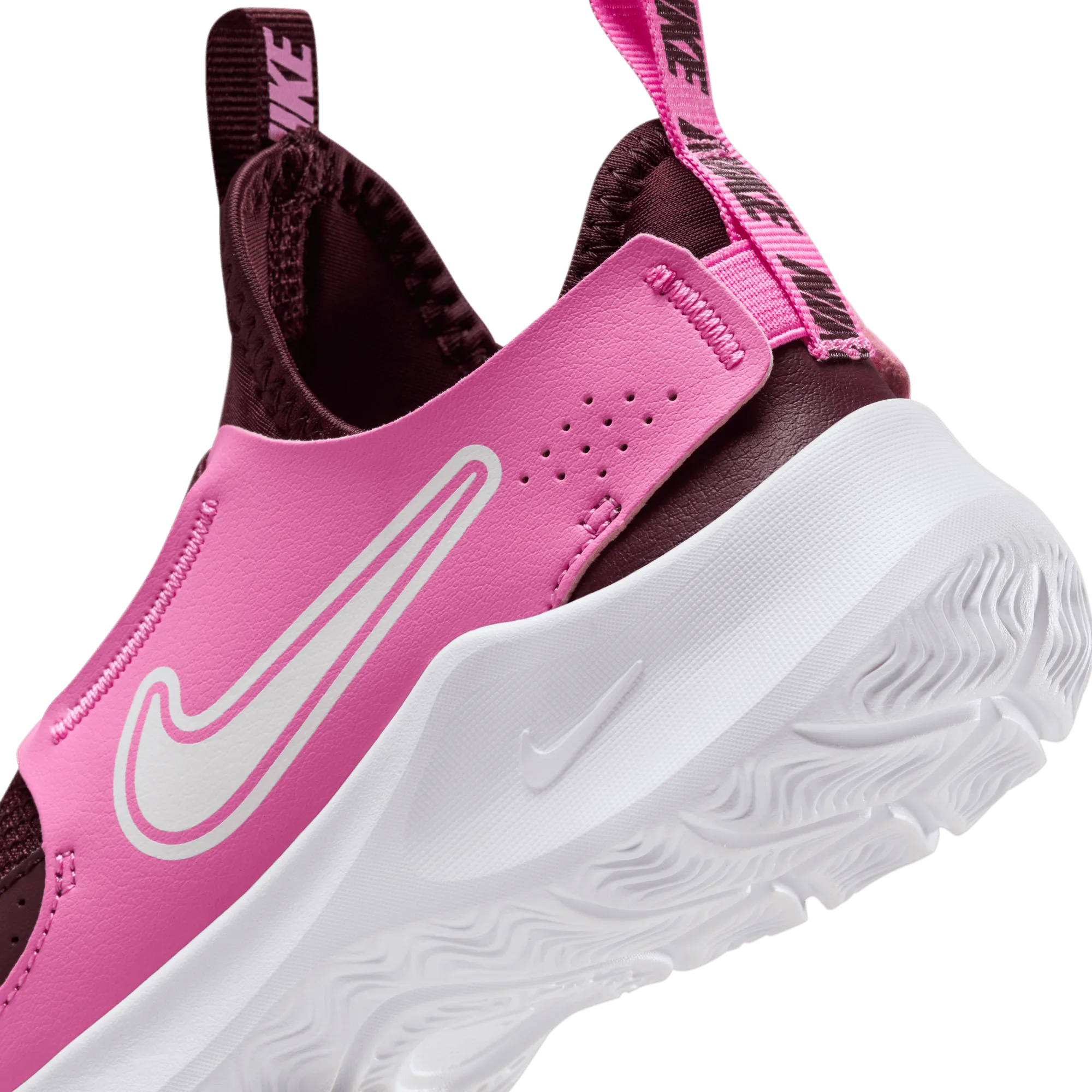Flat Toe Work Boots Little Kids' Nike Flex Runner 3 Shoes (603 - Burgundy Crush/White-Playful Pink)