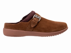 Easy Spirit Leather Mule Shoes Ashley Desert