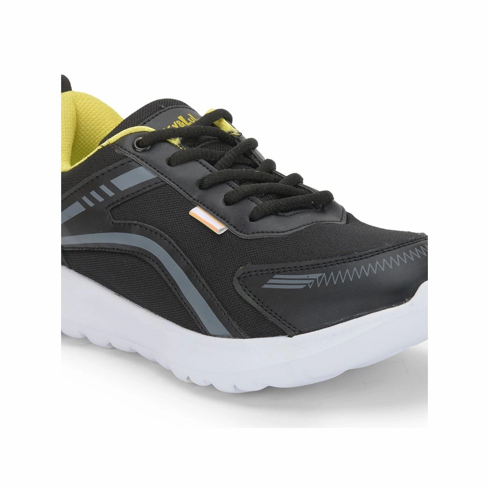 Shoes Sale Running Lucy & Luke Lacing Black Sports Shoes For Kids ZEAL-L By Liberty