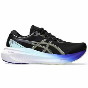 Asics Gel Court Shoes Women's Asics Gel-Kayano 30, Black/Glow Yellow, 5.5 D Wide