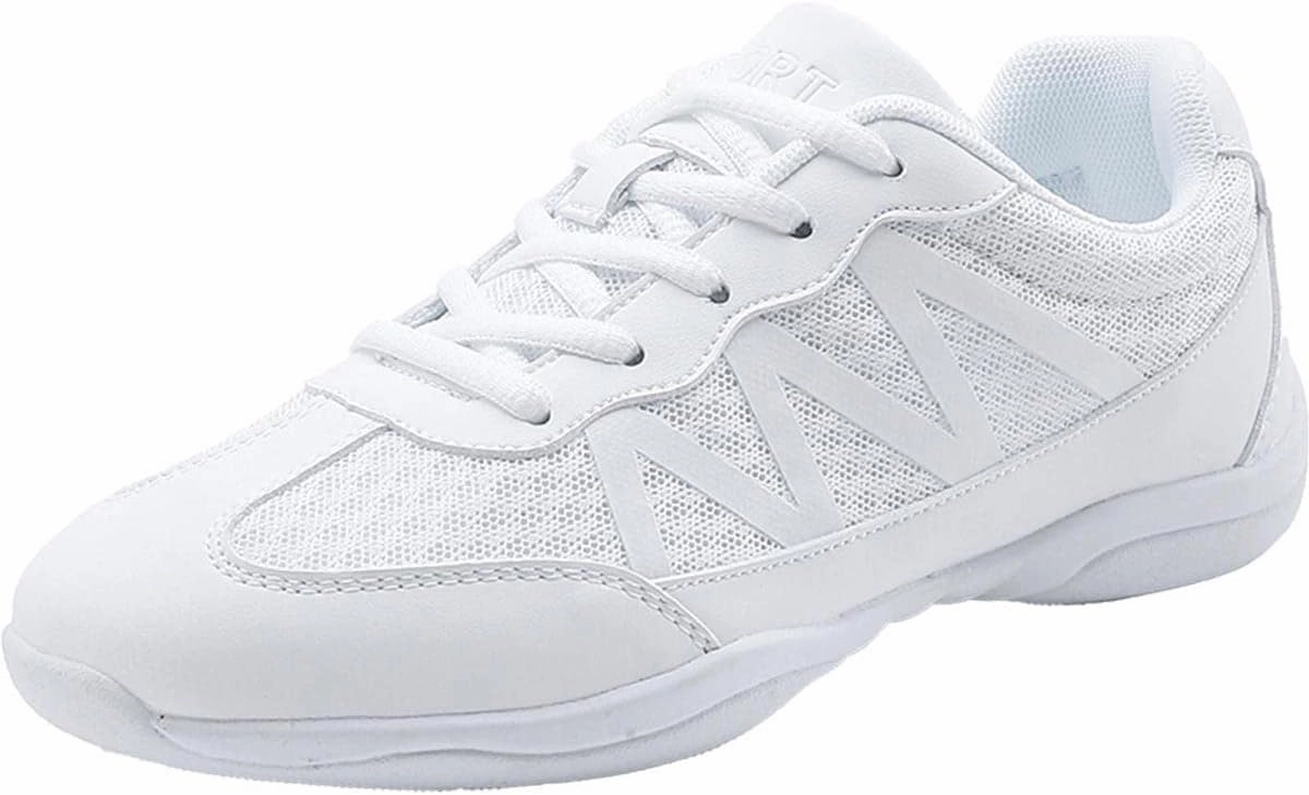 Way Of The Wade Volleyball Shoes Meidiastra Womens Cheerleading Shoes Girls Cheer Shoes White Cheerleading Sneaker School Yoga Gymnastics Training Shoes