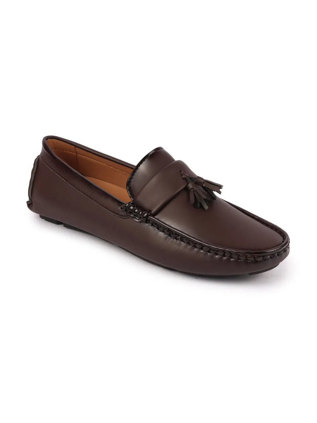 Florsheim Shoes Loafers Men Brown Driving Outdoor Tassel Loafer and Moccasin Shoes