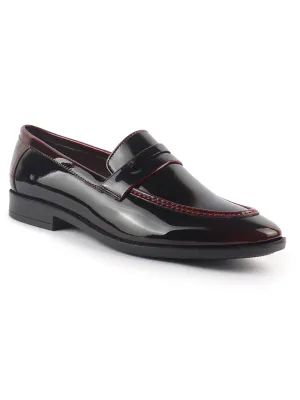 Sky High Heels Height Men Cherry Classic Patent Leather Party Formal Slip On Shoes|Extra Cushioned Insole Tuxedo Loafers for Wedding, Reception, Cocktail|Slip Resistant Lightweight Sole
